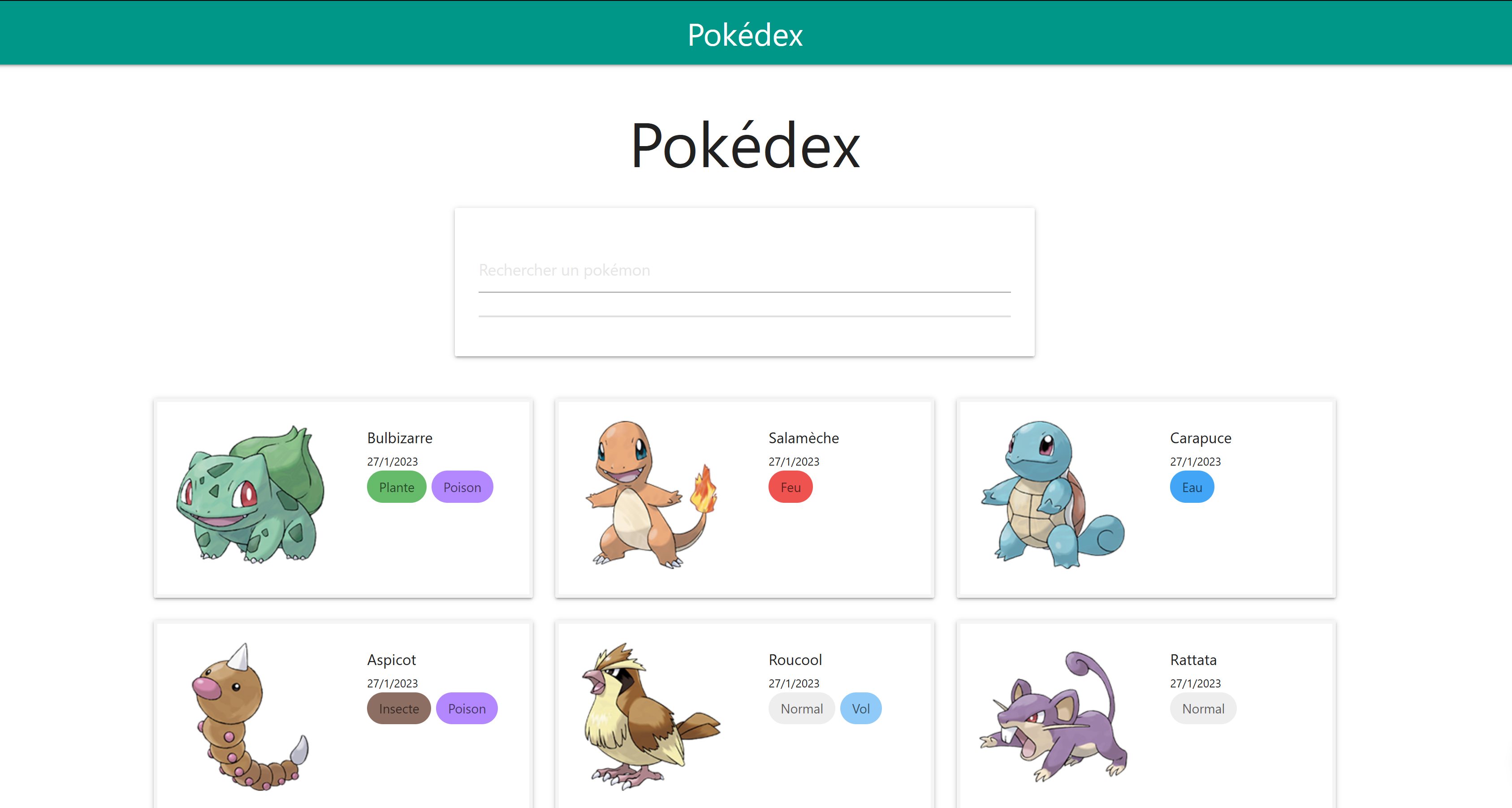 Pokedex • React.js