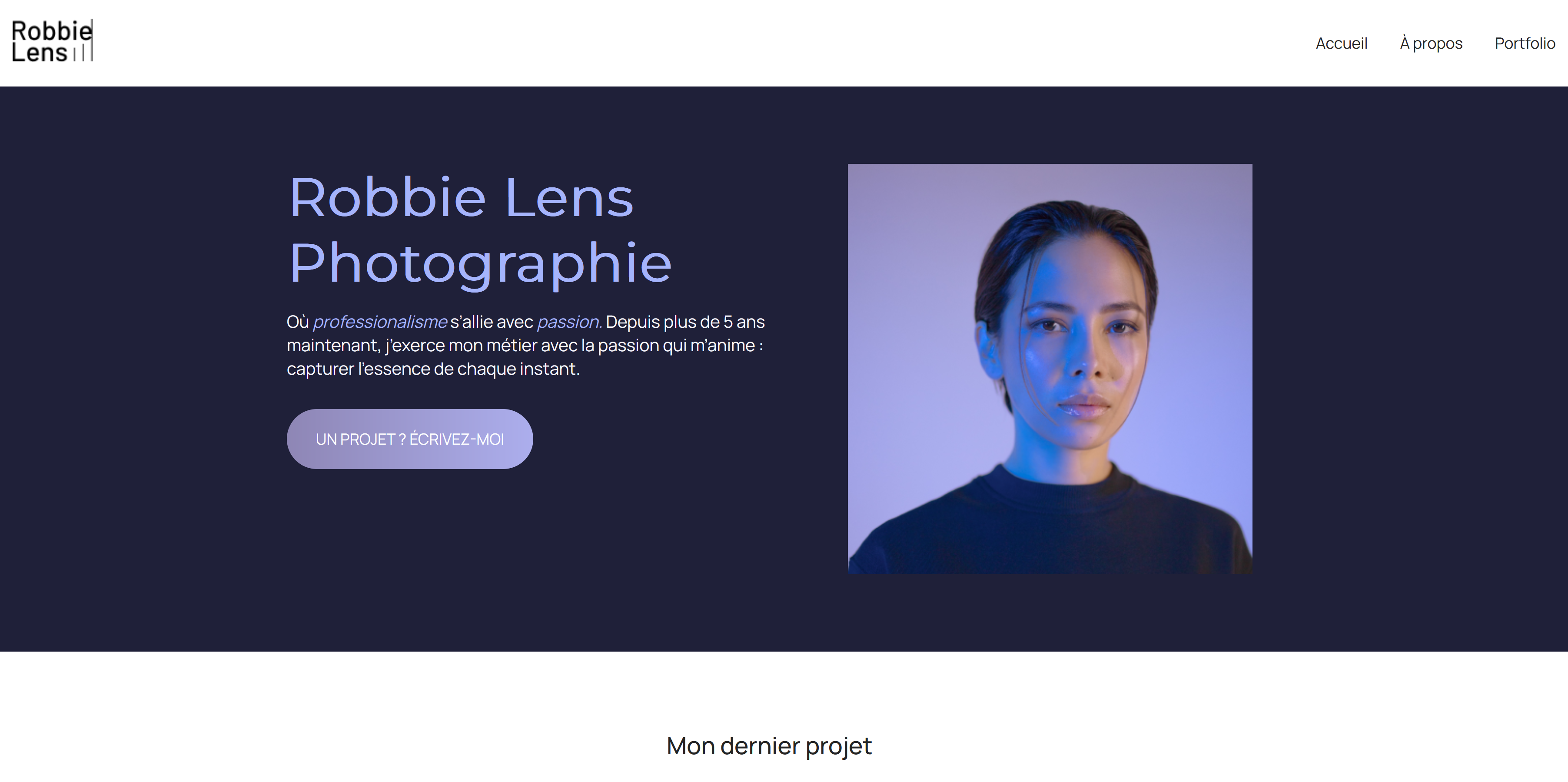 Robbie Lens Portfolio • HTML, CSS